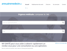 Tablet Screenshot of annuairemedecin.ch